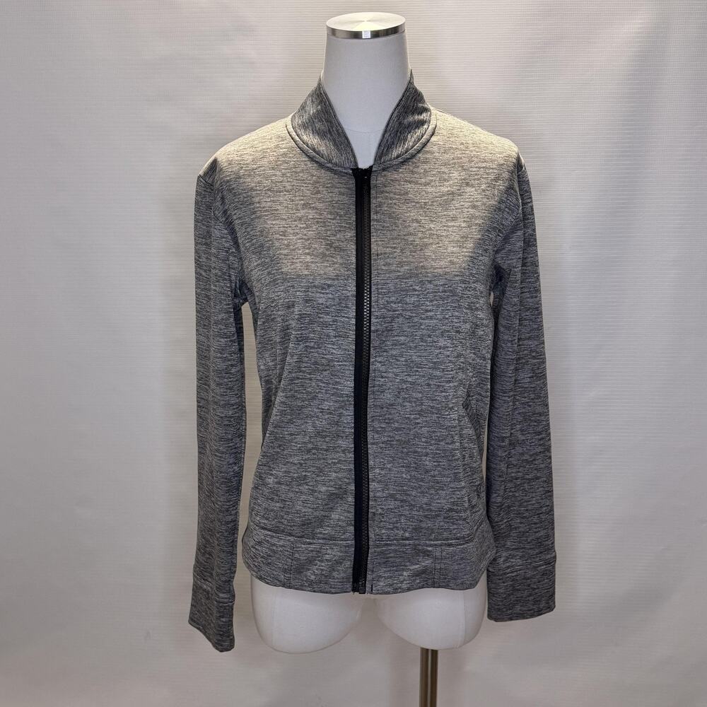 Mountain Hardwear Jacket Womens Medium Gray Full Zip Fleece Lined Athletic